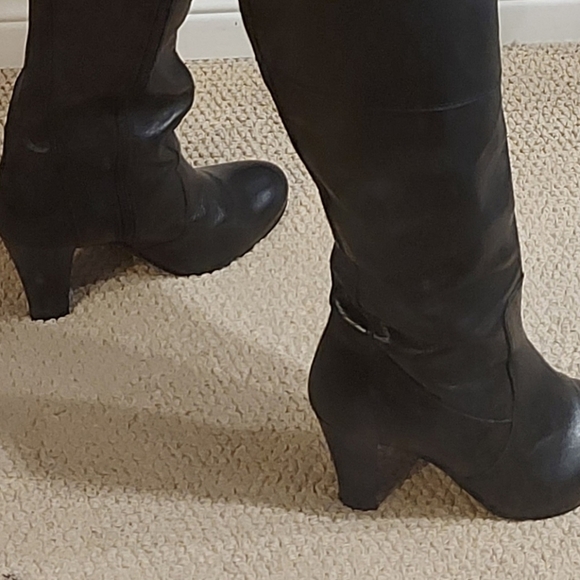 Leather Wide Calf/Width Tall Boots - Picture 6 of 9
